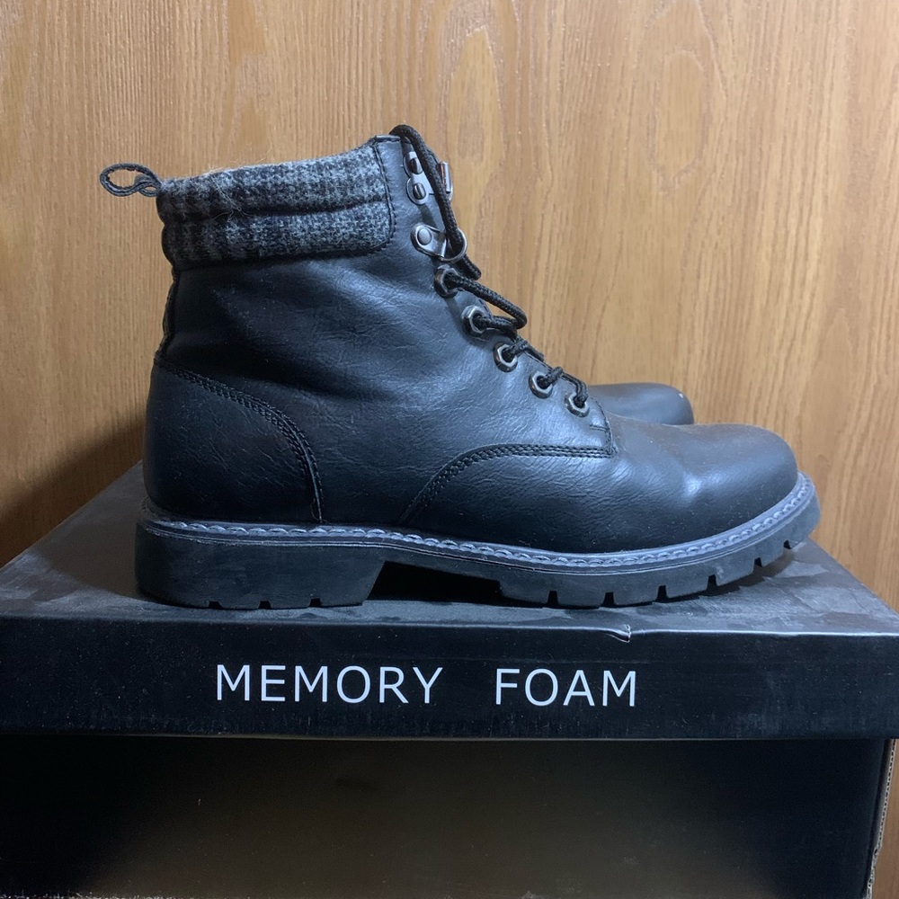 Men's Black Leather Boots